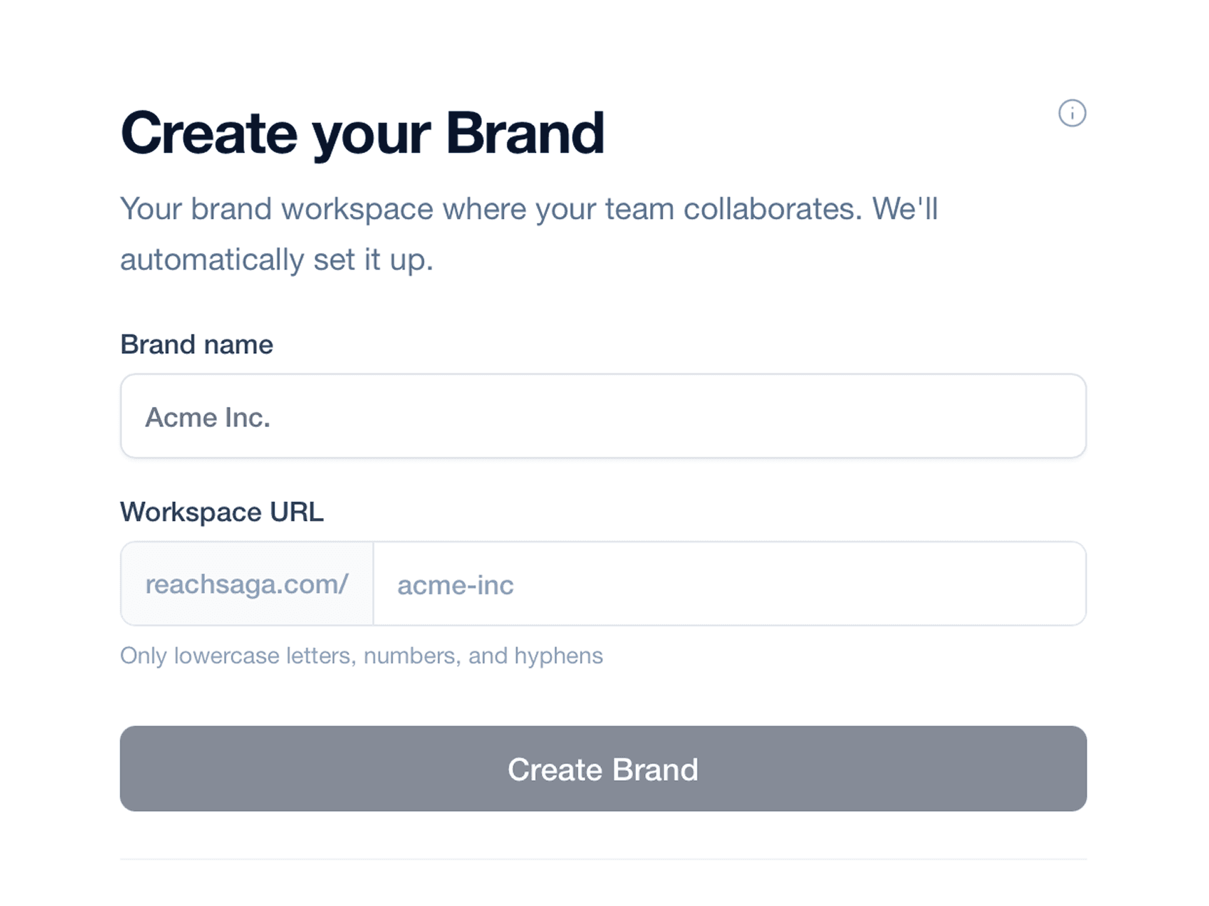 Add your organization and domain